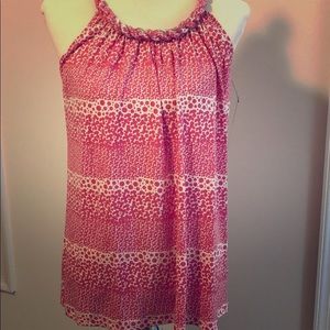 NWT Rafaella tank top with dots and chain details
